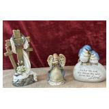 3 pc. Hobby Lobby Easter Crosses Figurine, glazed