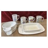 8 pc. vintage Corning Ware Grab-It Bowls, baking