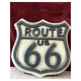 Vintage style Route 66 Wooden Road Sign
