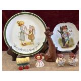 7 pc. vintage 1972 Holly Hobbie collector