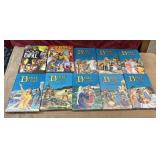 10 pc. Christian books including : Bible Action,