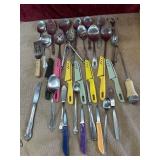 35 pc. Serving utensils , knives, and utensil
