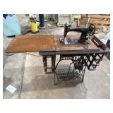 Vintage Singer treadle sewing machine model