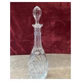 Glass decanter.