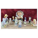 13 pc. collection vintage ceramic and bisque