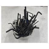 Bundle of Many Allen Keys Wrenches