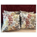4 pc. Throw pillows.