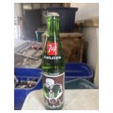 Vintage 1978 commemorative 7UP glass bottle