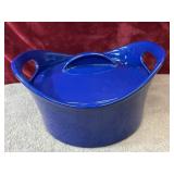 Rachael Ray Cobalt Blue Stoneware Covered