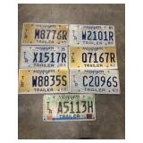 7 Vintage and modern Mississippi Trailer License