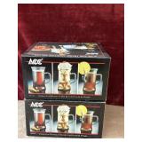 3 Pc. Lightweight, Heat-resistant  Glass Footed
