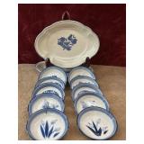 12 pc. vintage Pfaltzgraff Yorktowne ceramic