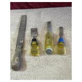 4 pc. vintage metal hand , chisels including