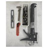 Tool Bundle - Caulk Gun, sockets, level