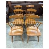 6 Vintage Ethan Allen Heirloom nutmeg maple
