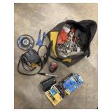DEWALT Tool Bag filled with various tools, along