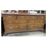 Vintage Henredon campaign-style dresser chest
