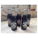 5 Vintage, unopened glass Coca-Cola 75th