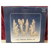 Poly resin Nativity set.
