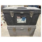 2 pc. Mechanics 20" Tool Box and heavy-duty gray