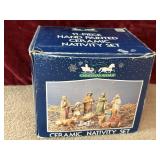Christmas Avenue Cermaic Nativity set .
