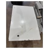 Vintage enamel kitchen table top.