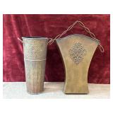 2 pc. vintage Southern Living at Home Door Bucket