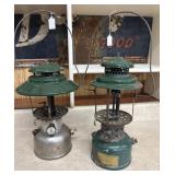 2 Vintage Coleman Lanterns, models 228C B/46,