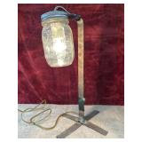 Ball mason glass jar handcrafted rustic table