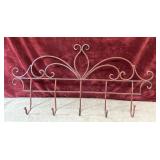 Wall mounted metal rack