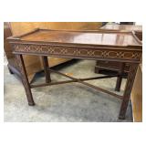 Vintage Chippendale-style mahogany console/sofa