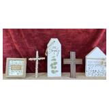 5 pc. Marshallï¿½s framed decor sign, wooden