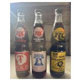 3 Vintage 16-ounce glass Royal Crown Cola