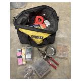 DeWalt Tool Bag filled with various supplies,