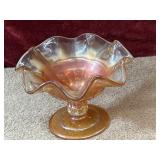 Lusterware pedestal bowl.