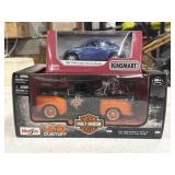 Harley 1948 Ford F-1 & Kinsmart 1967 VW Beetle