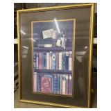 Framed print is Literature II by Takata,
