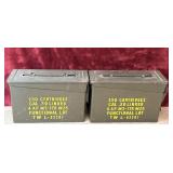 2 pc. military surplus .30 caliber metal