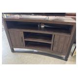 Multi-functional brown wood media storage