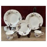 8 pc. vintage Radfords bone china "Spring