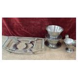 5 pc. vintage CorningWare metal casserole