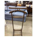 Vintage wooden valet stand, also known as a
