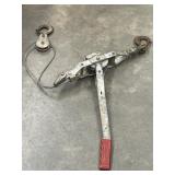 Manual ratchet cable puller,