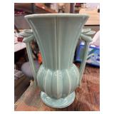 Vintage McCoy Pottery Art Deco Ribbed Trophy Vase