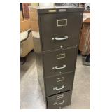 Vintage Invincible brand 4-drawer metal vertical