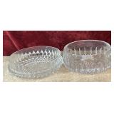 2 pc. vintage Gorham cut crystal bowl, and