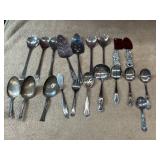 20 pc. Silverplated serving utensils including: