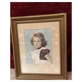 Vintage hand-tinted black-and-white portrait