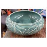 Vintage McCoy Pottery Bamboo Leaves Planter Bowl,
