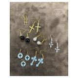 Assortment of fashion dangle earrings featuring